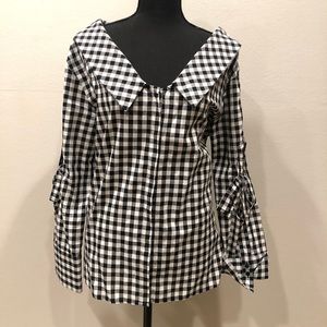 Black and White checkered top